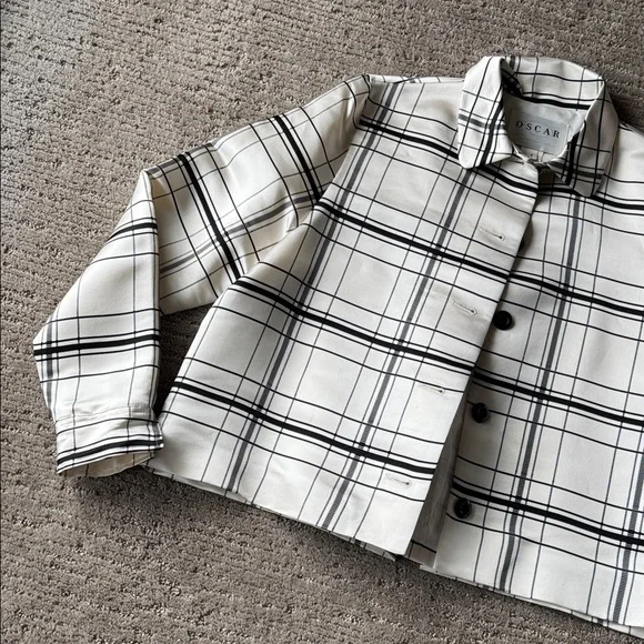 Oscar de La Renta Silk Cropped Jacket - Picture 2 of 10